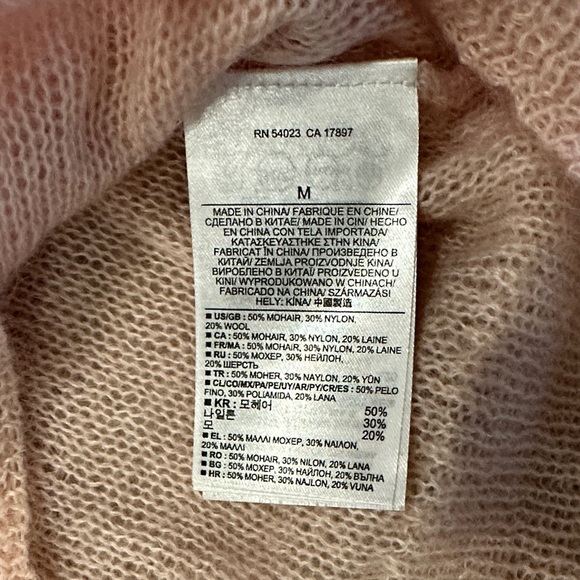 Banana Republic Soft Pink Mohair Crew Neck Sweater - Picture 3 of 4